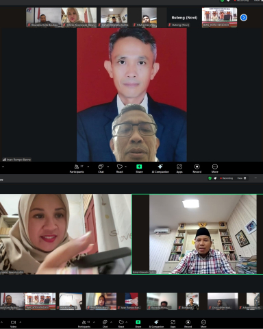 Zoom Meeting Sosialisasi Kehumasan